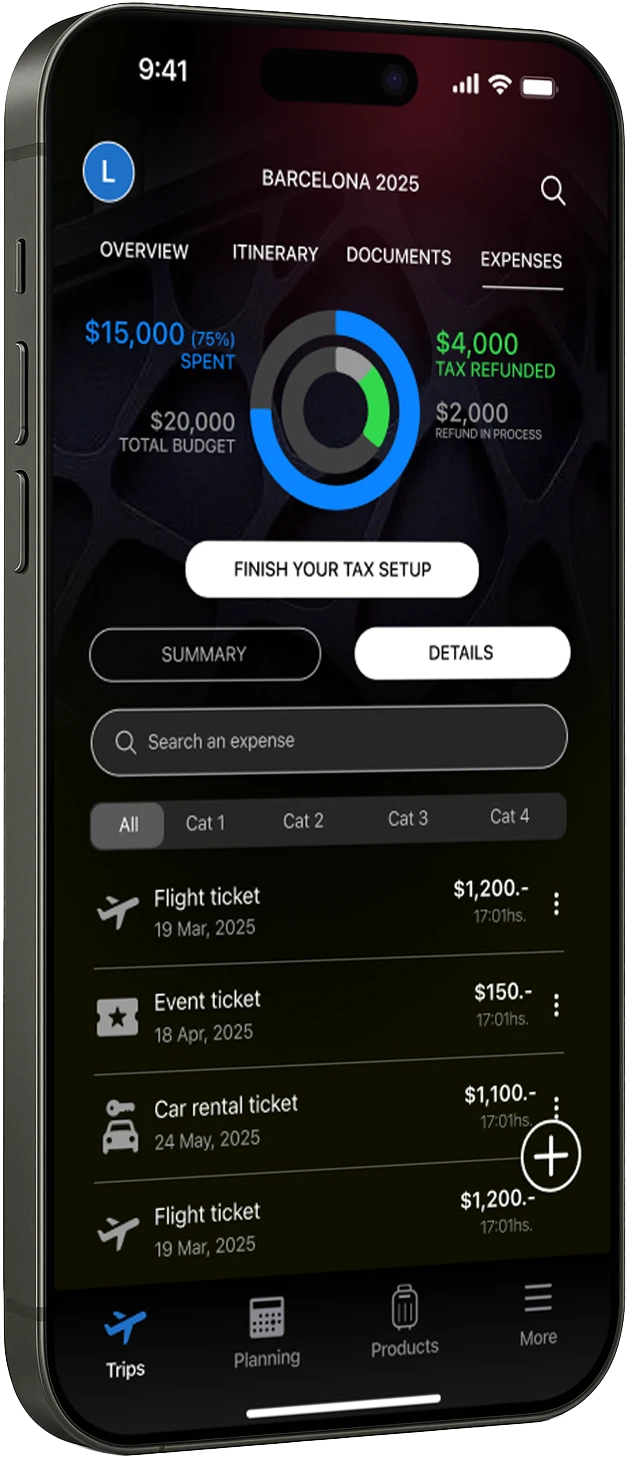 Phone with the application open